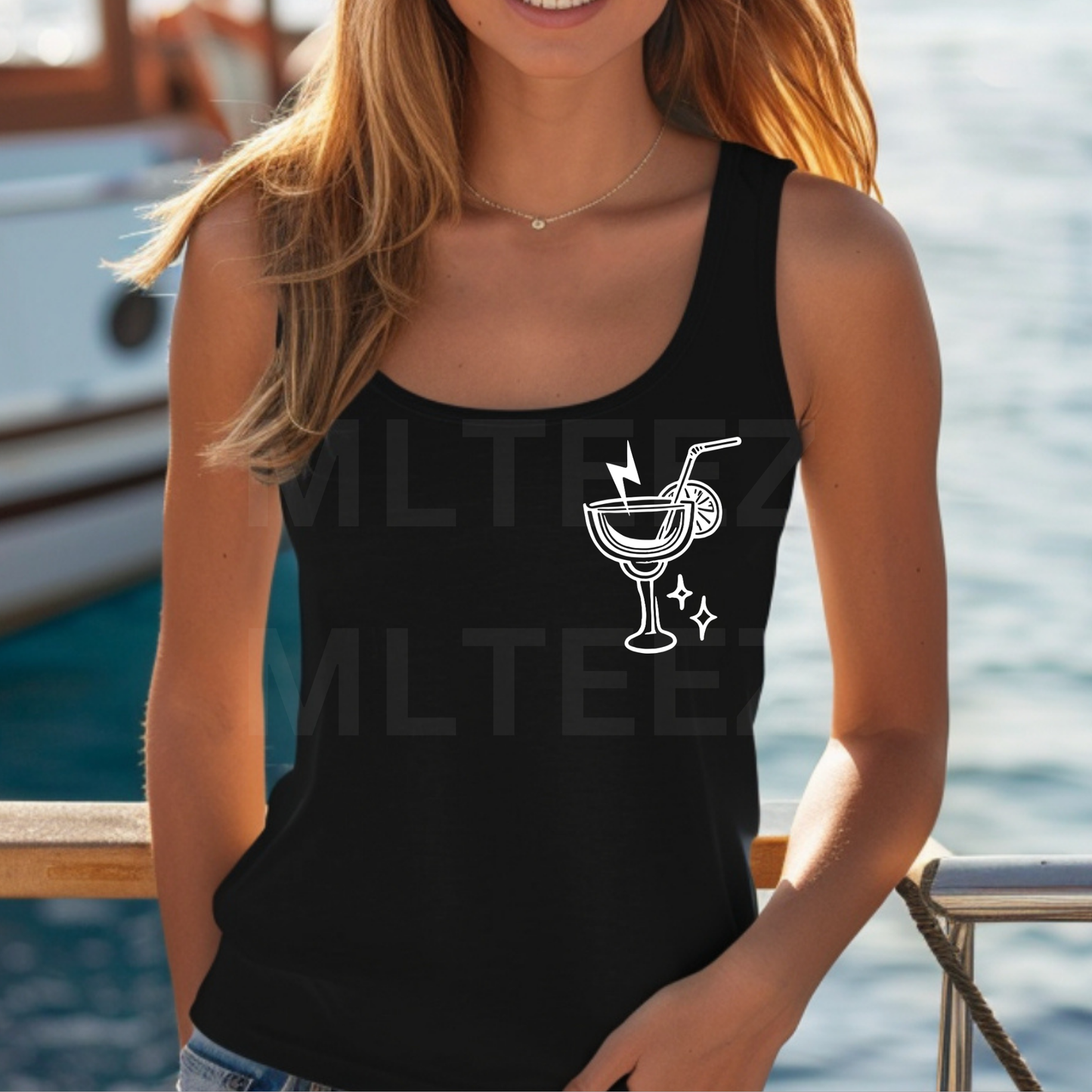 Tanned & Tipsy (15) (Pocket Image) DTF Direct To Film