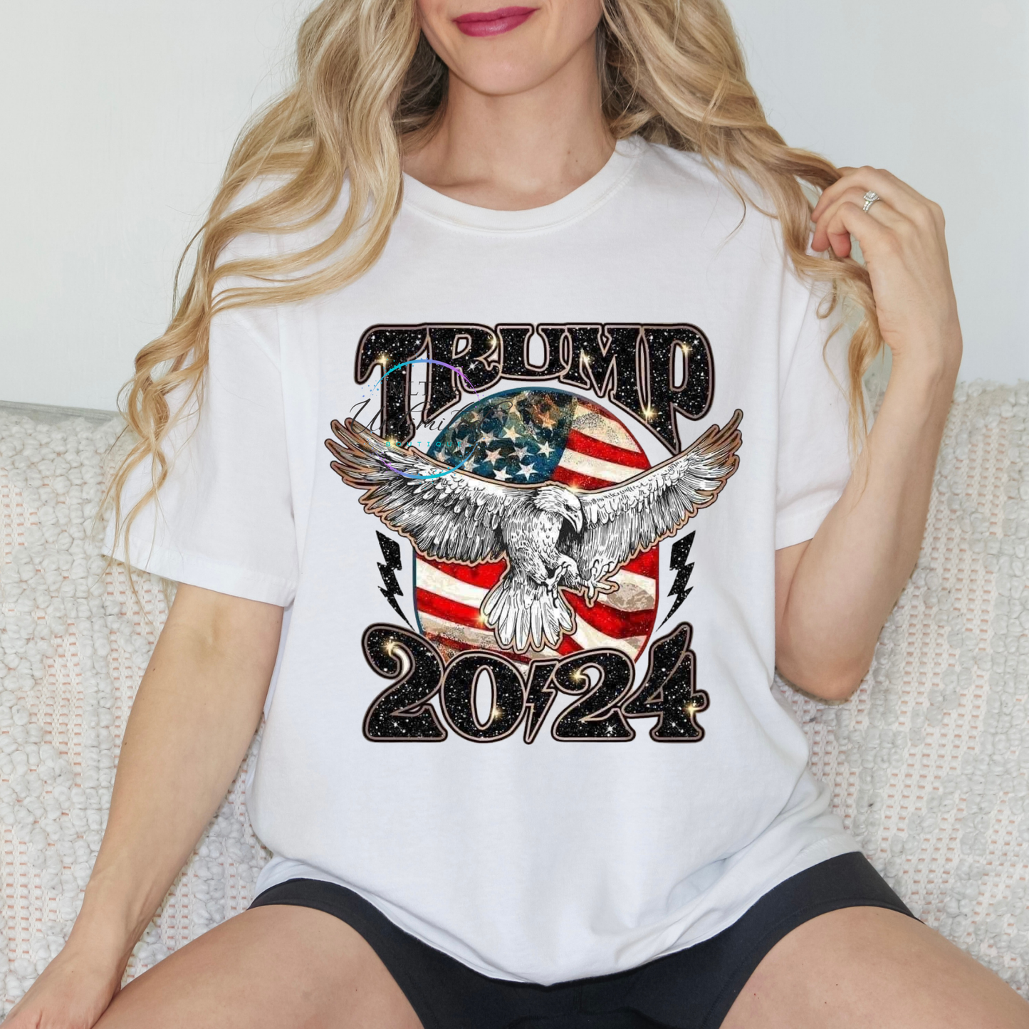 Trump 2024 (Black Glitter) DTF Direct To Film