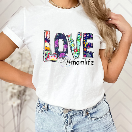 Love #Momlife  DTF Direct To Film