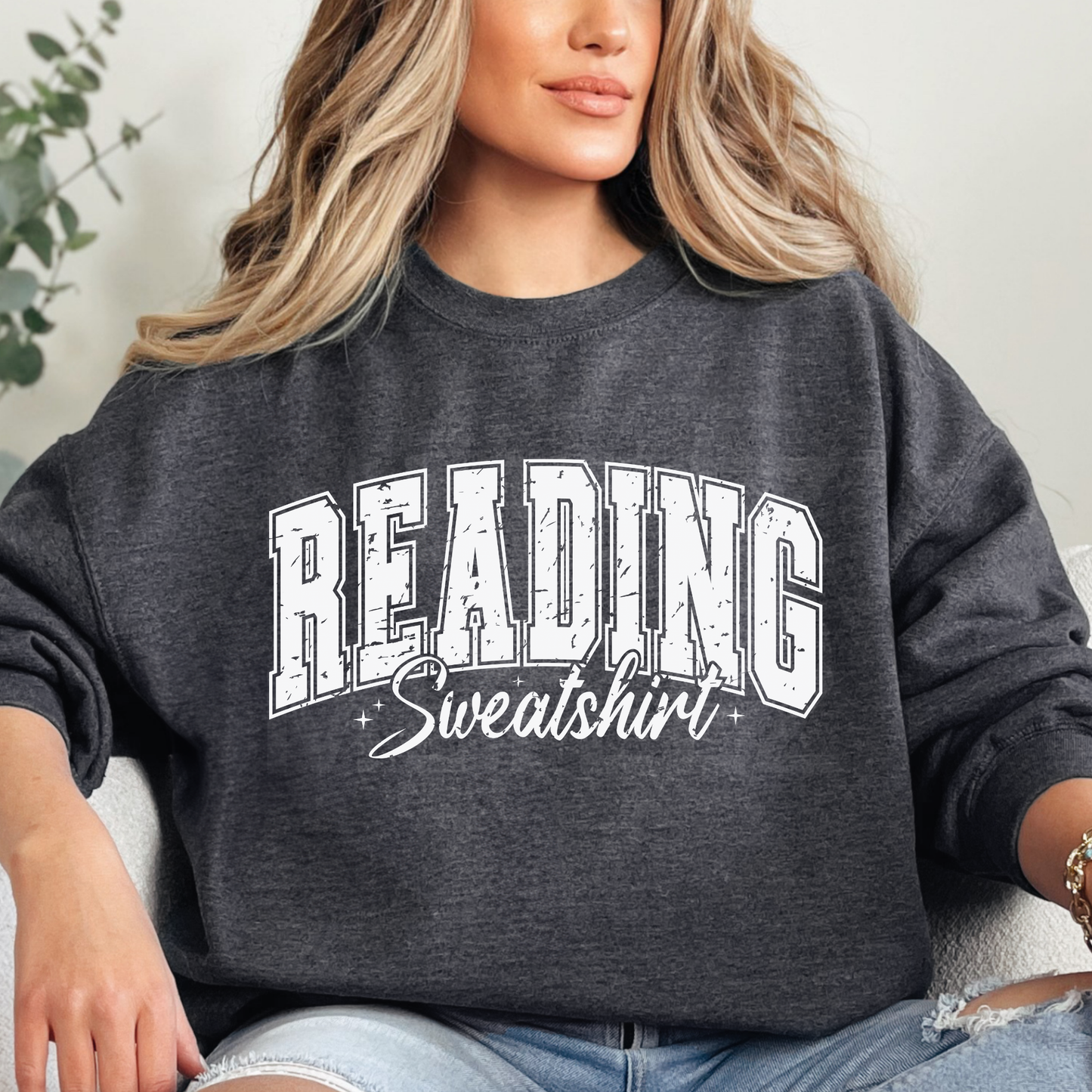 Reading Sweatshirt (Distressed) (1) DTF Direct To Film