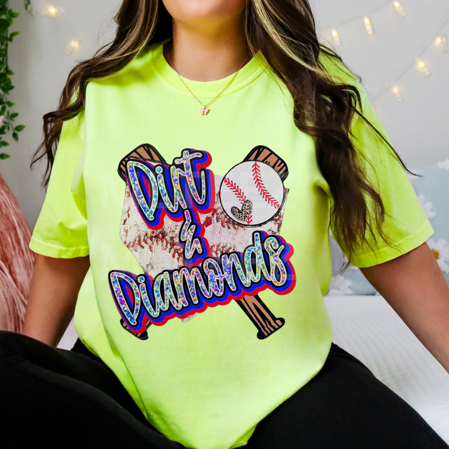 Dirt & Diamonds (Baseball) (1) DTF Direct To Film