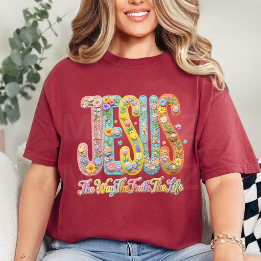 Jesus The Way the Truth the Life (1) DTF Direct to Film