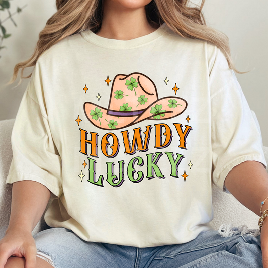 Howdy Lucky (3) DTF Direct To Film