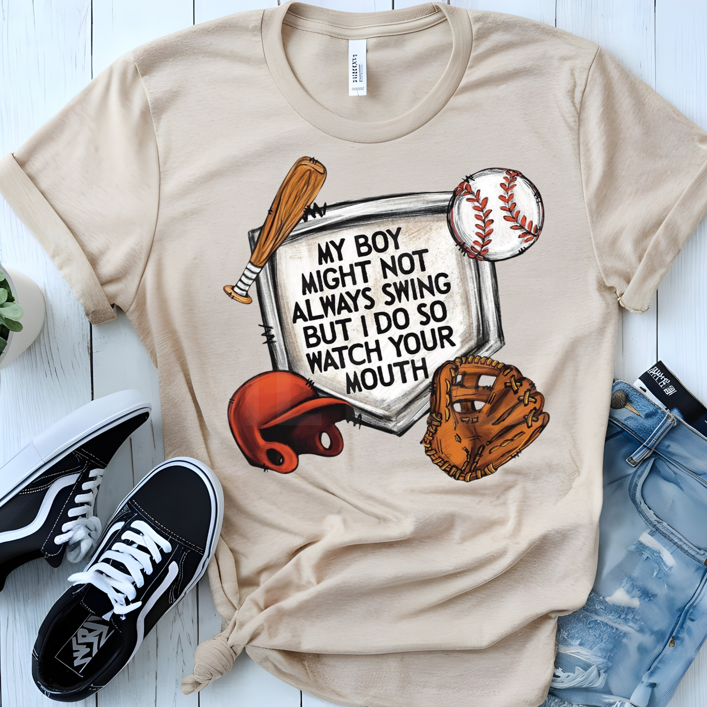 My Boy Might Not Always Swing But I Do.. (Baseball) (1) DTF Direct To Film