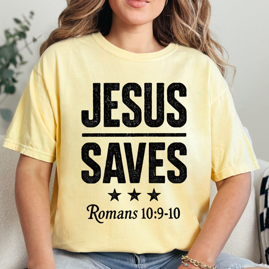 Jesus Saves (2) DTF Direct to Film