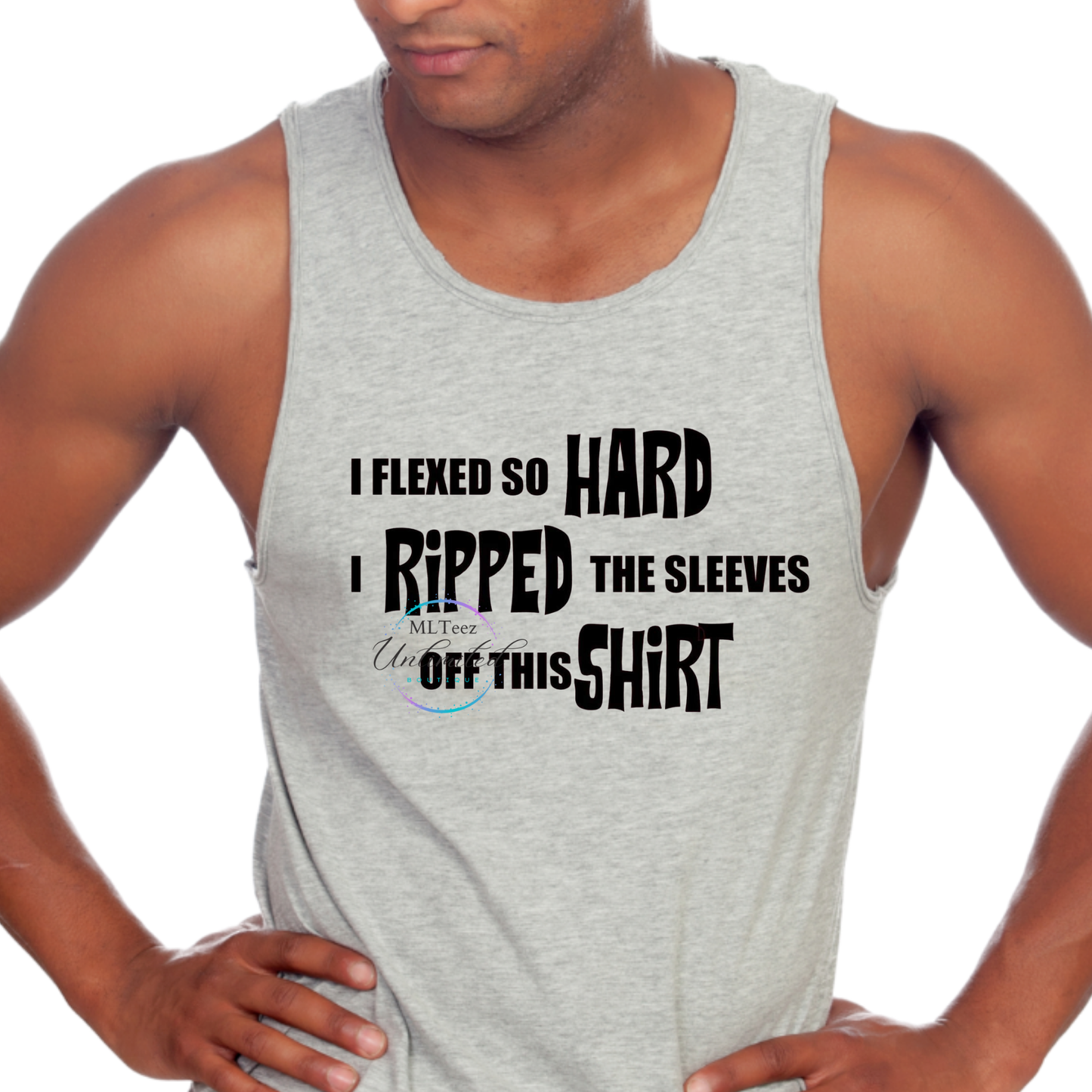 I Flexed So Hard, I Ripped The Sleeves Off This Shirt DTF Direct To Film