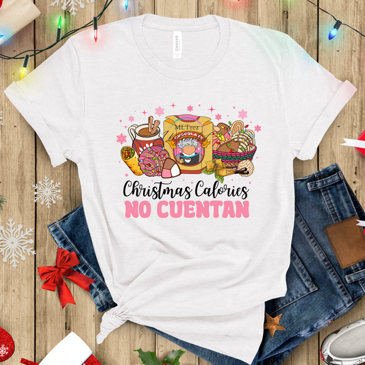 Christmas Calories, No Cuentan (2) DTF Direct To Film