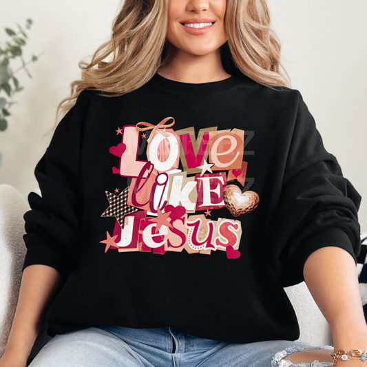 Love Like Jesus (Valentine's Day) (8) DTF Direct to Film