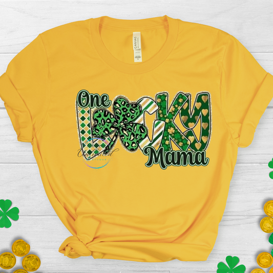 One Lucky Mama St. Patrick's Day DTF Direct To Film