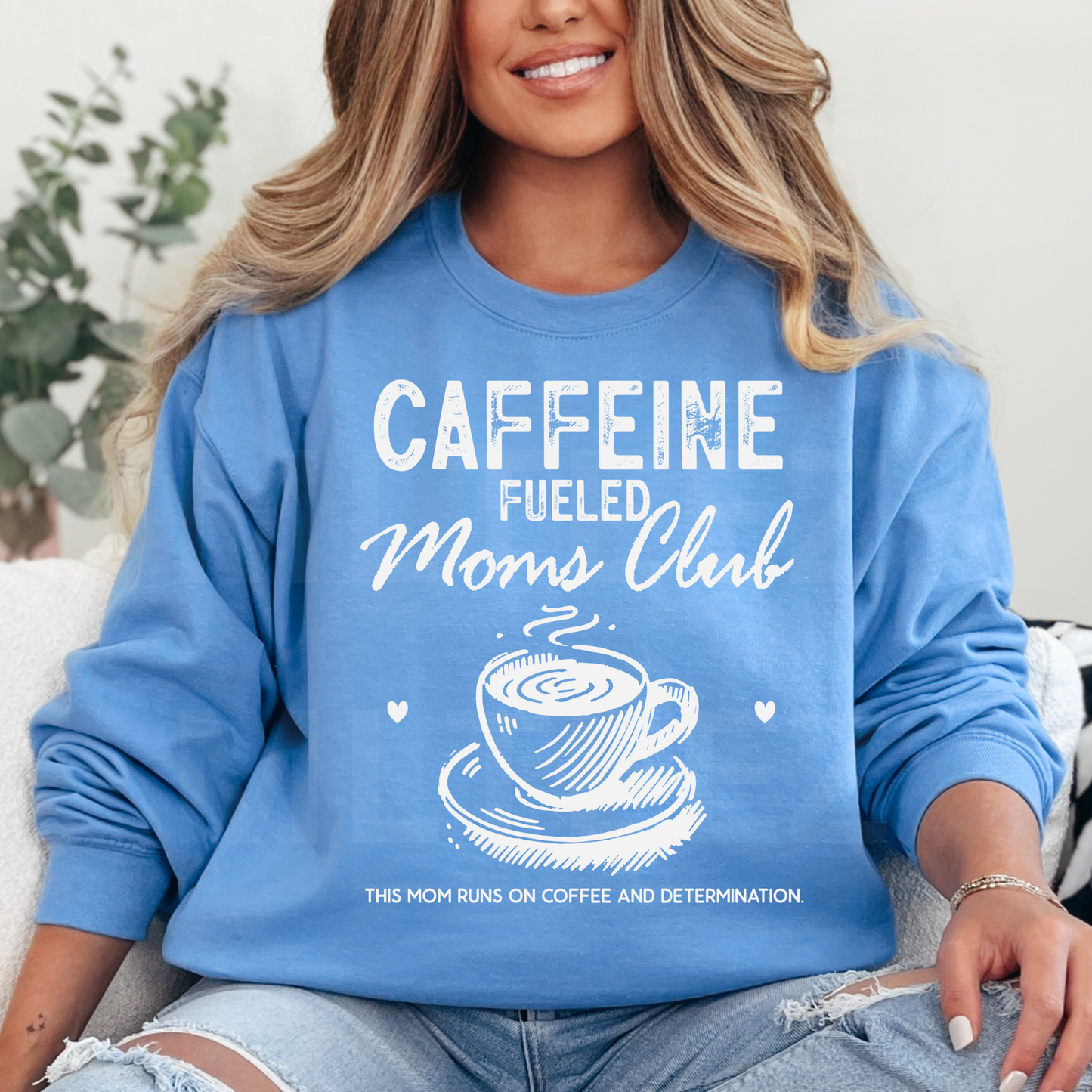 Caffeine Fueled Moms Club (2) DTF Direct To Film