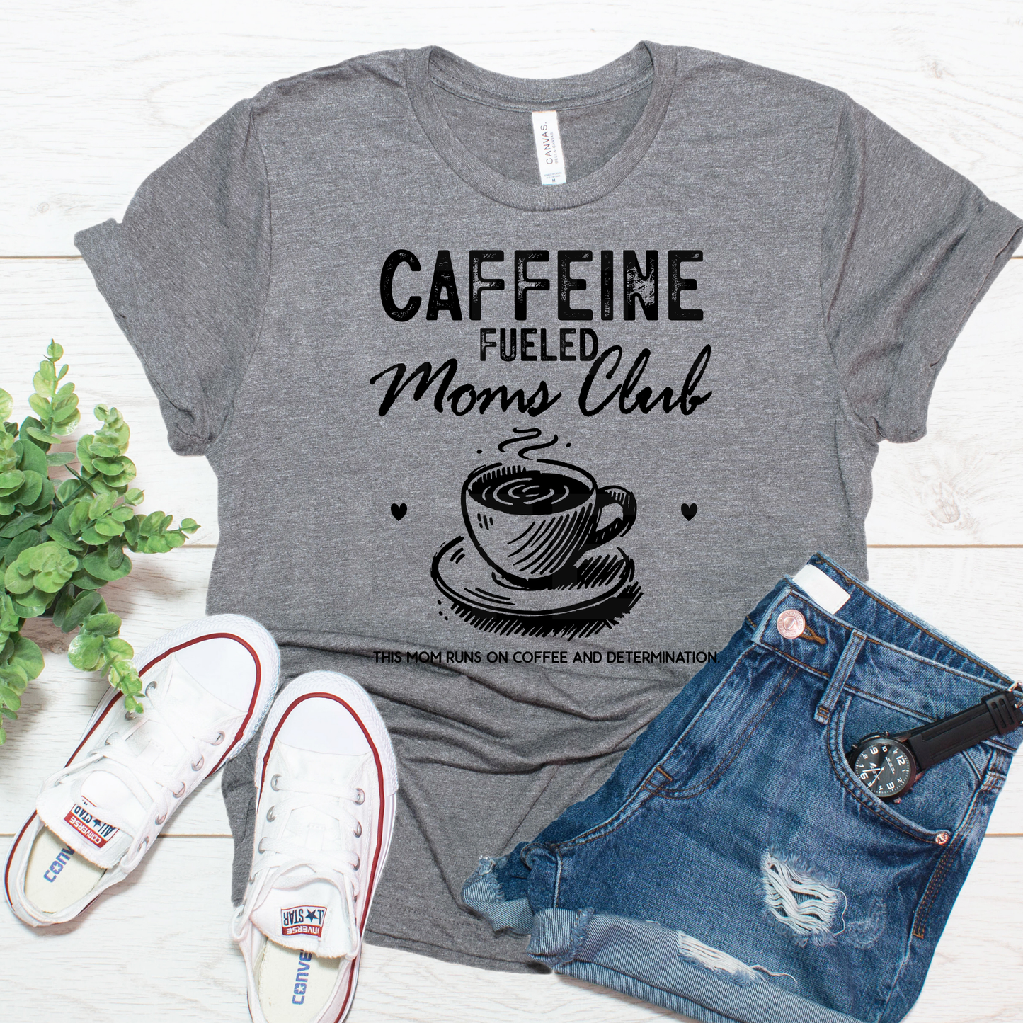 Caffeine Fueled Moms Club (3) DTF Direct To Film