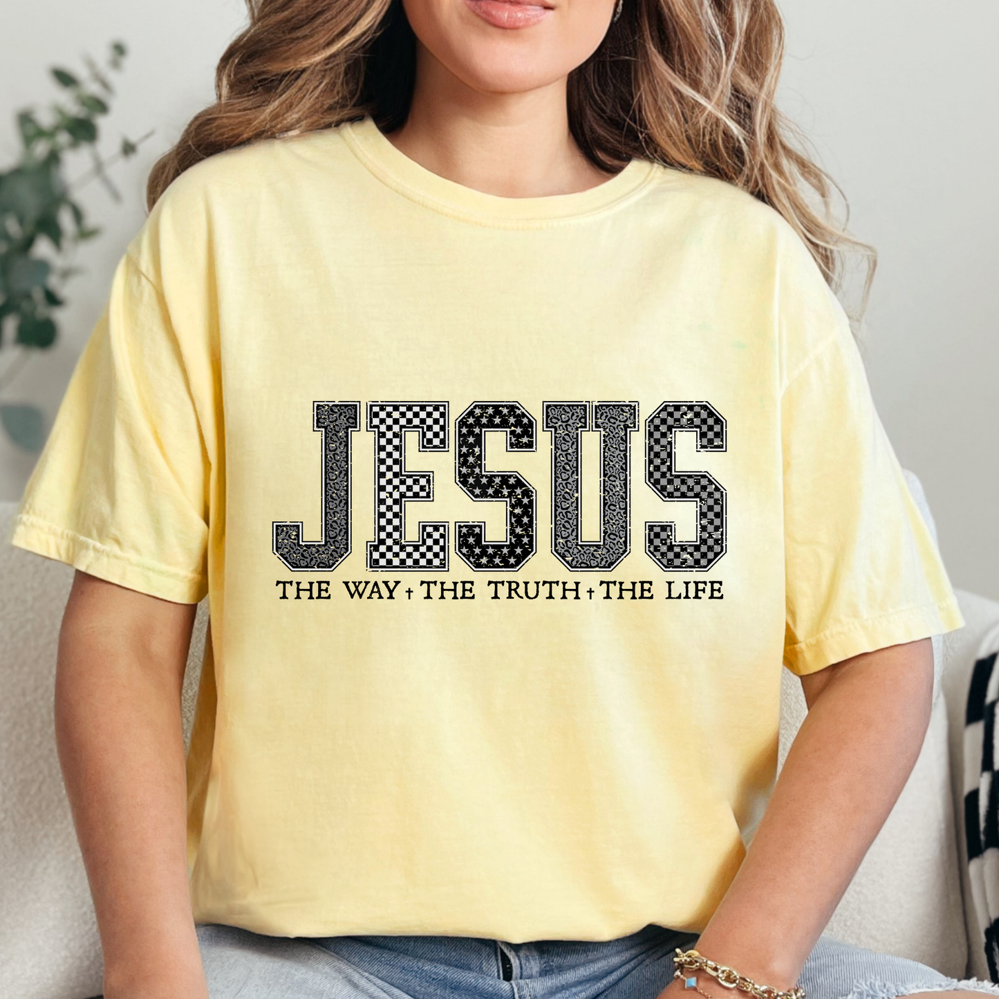 Jesus The Way the Truth the Life (2) DTF Direct to Film