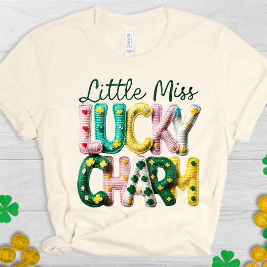 Little Miss Lucky Charm (3) DTF Direct To Film
