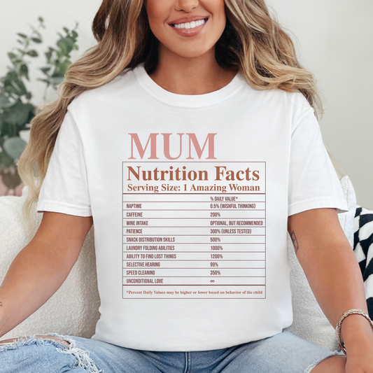 Mum Nutrition Facts (2) DTF Direct To Film