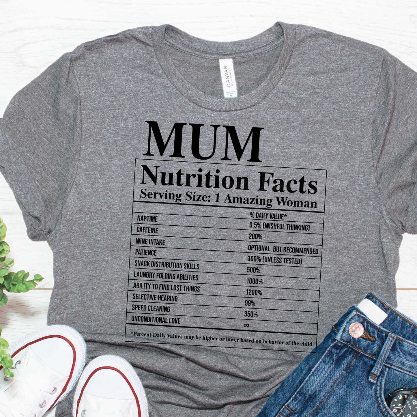 Mum Nutrition Facts (3) DTF Direct To Film