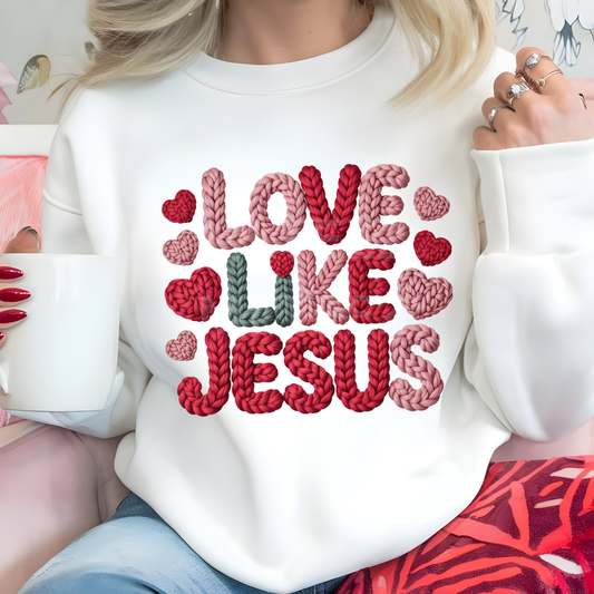 Love Like Jesus (Valentine's Day) (9) DTF Direct to Film