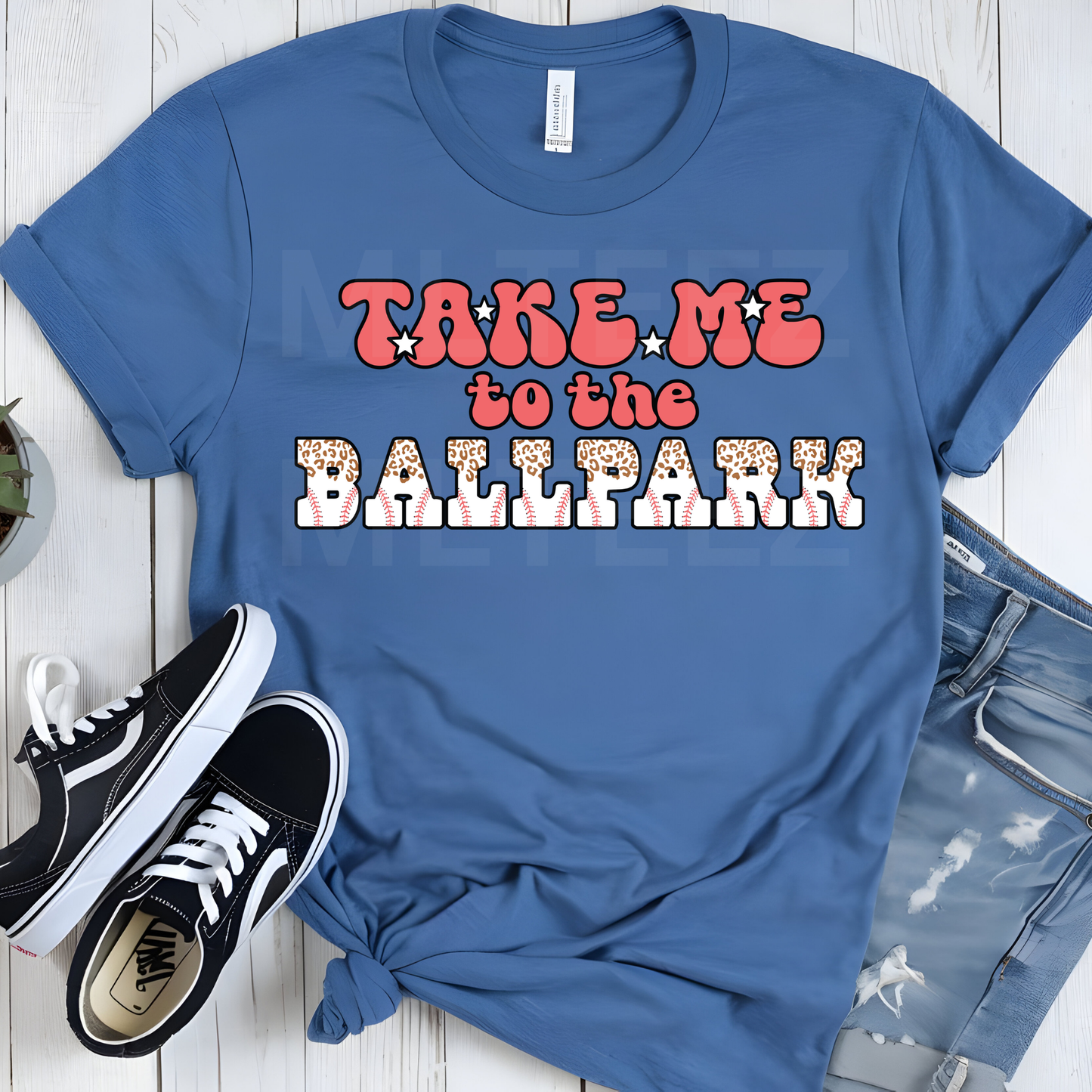 Take Me To The Ballpark (Baseball) (2) DTF Direct To Film