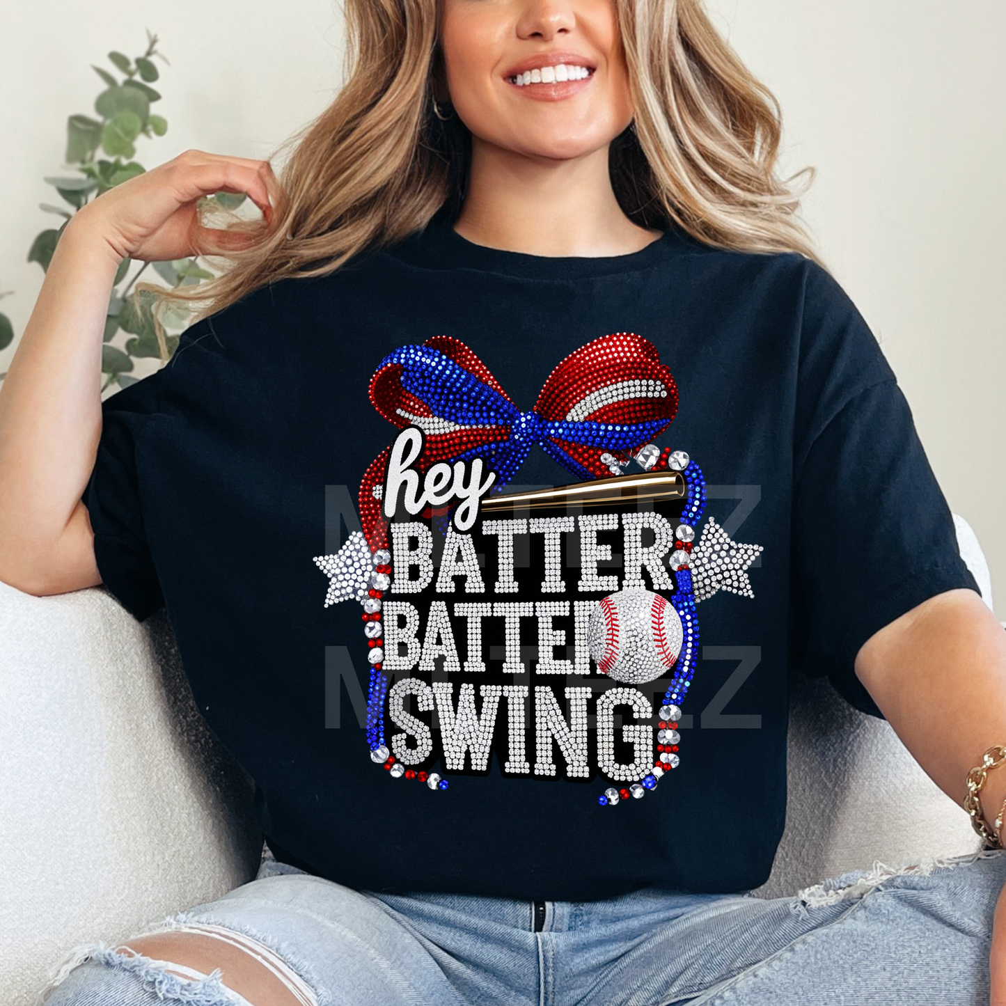 Hey Batter Batter Swing (Baseball) (2) DTF Direct To Film