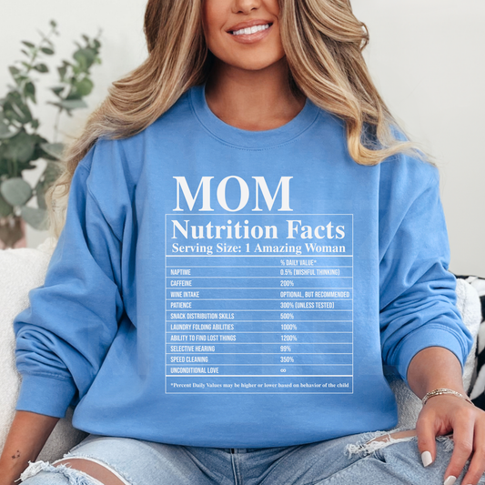 Mom Nutrition Facts (3) DTF Direct To Film