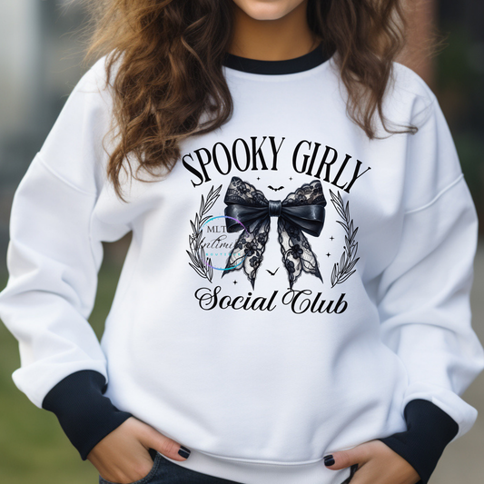 Spooky Girly Social Club DTF Direct To Film