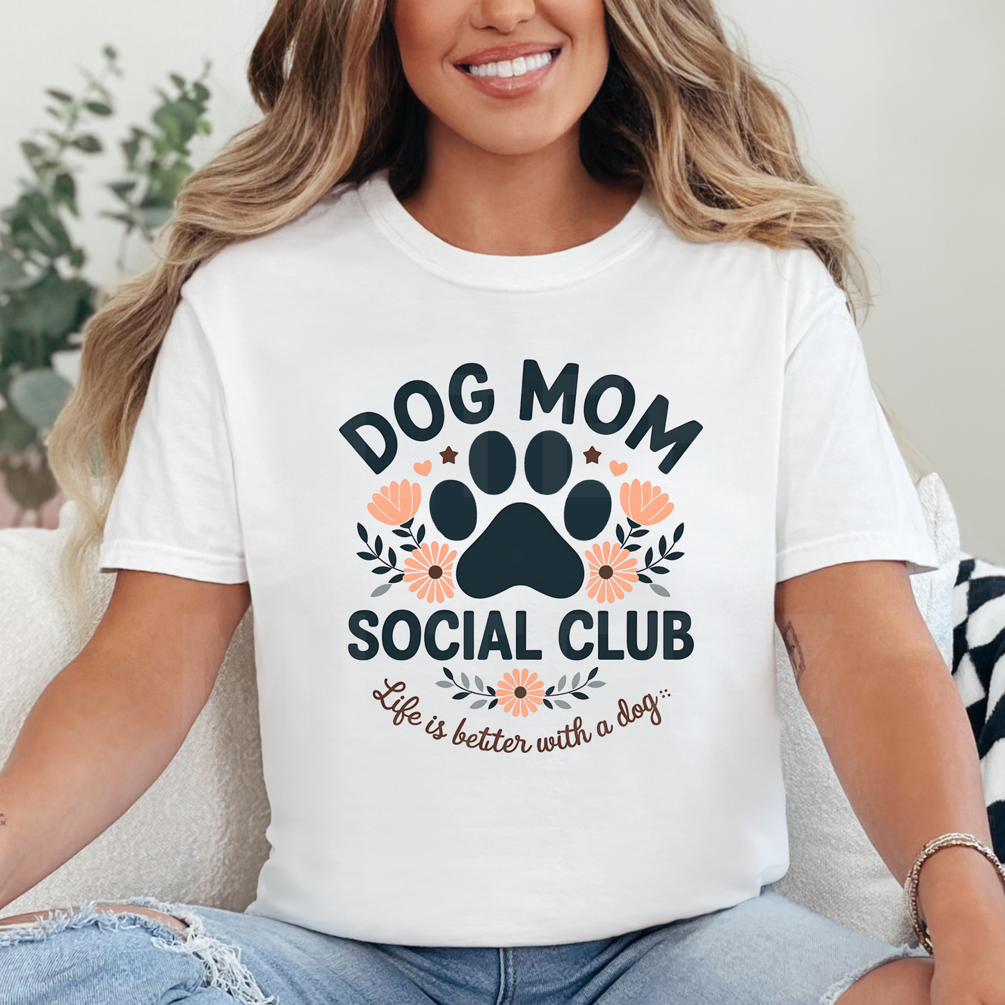 Dog Mom Social Club (1) DTF Direct To Film