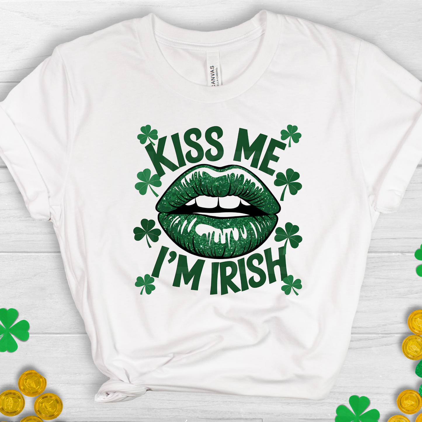 St. Patrick's Day Kiss Me I'm Irish (1) DTF Direct To Film