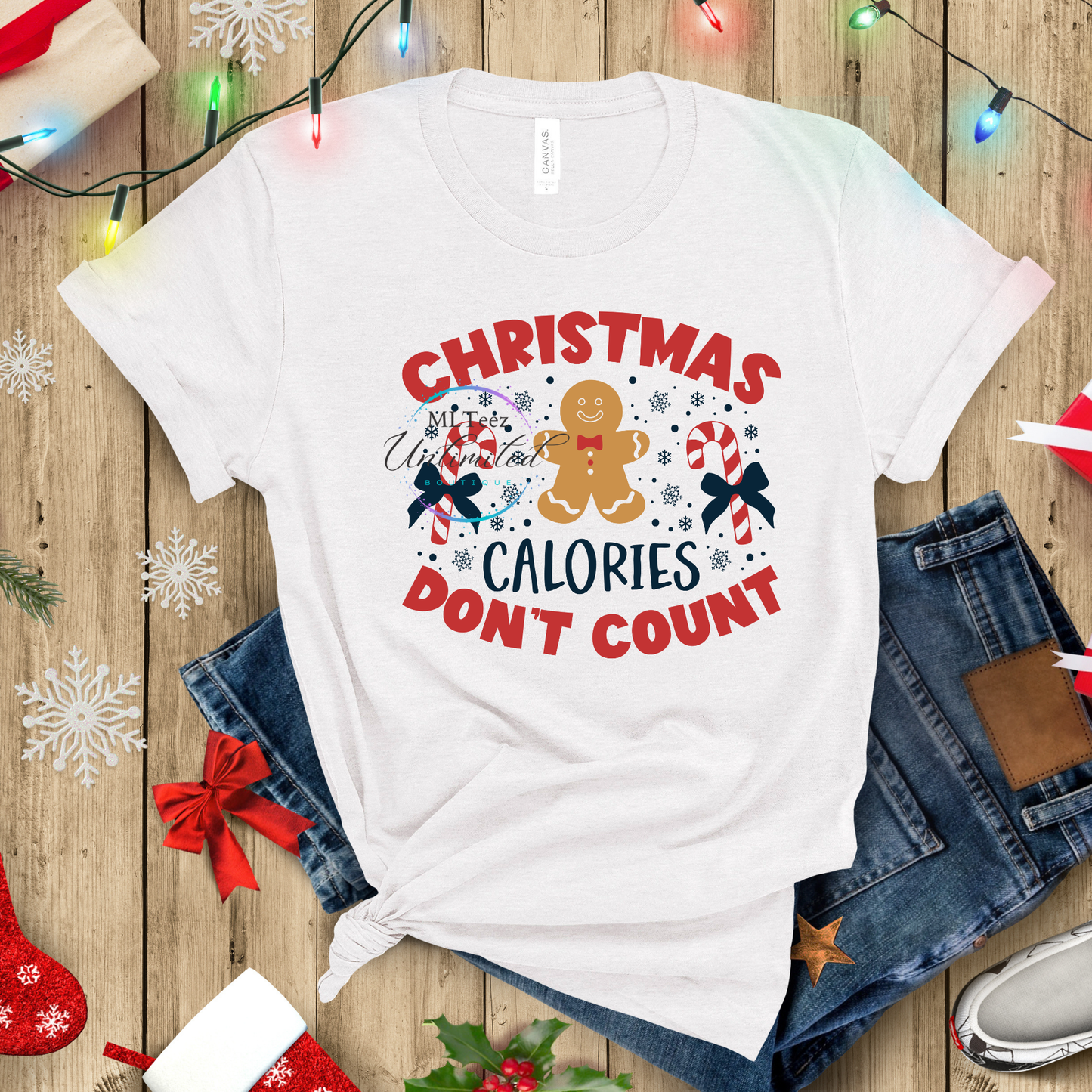 Christmas Calories Don't Count DTF Direct To Film