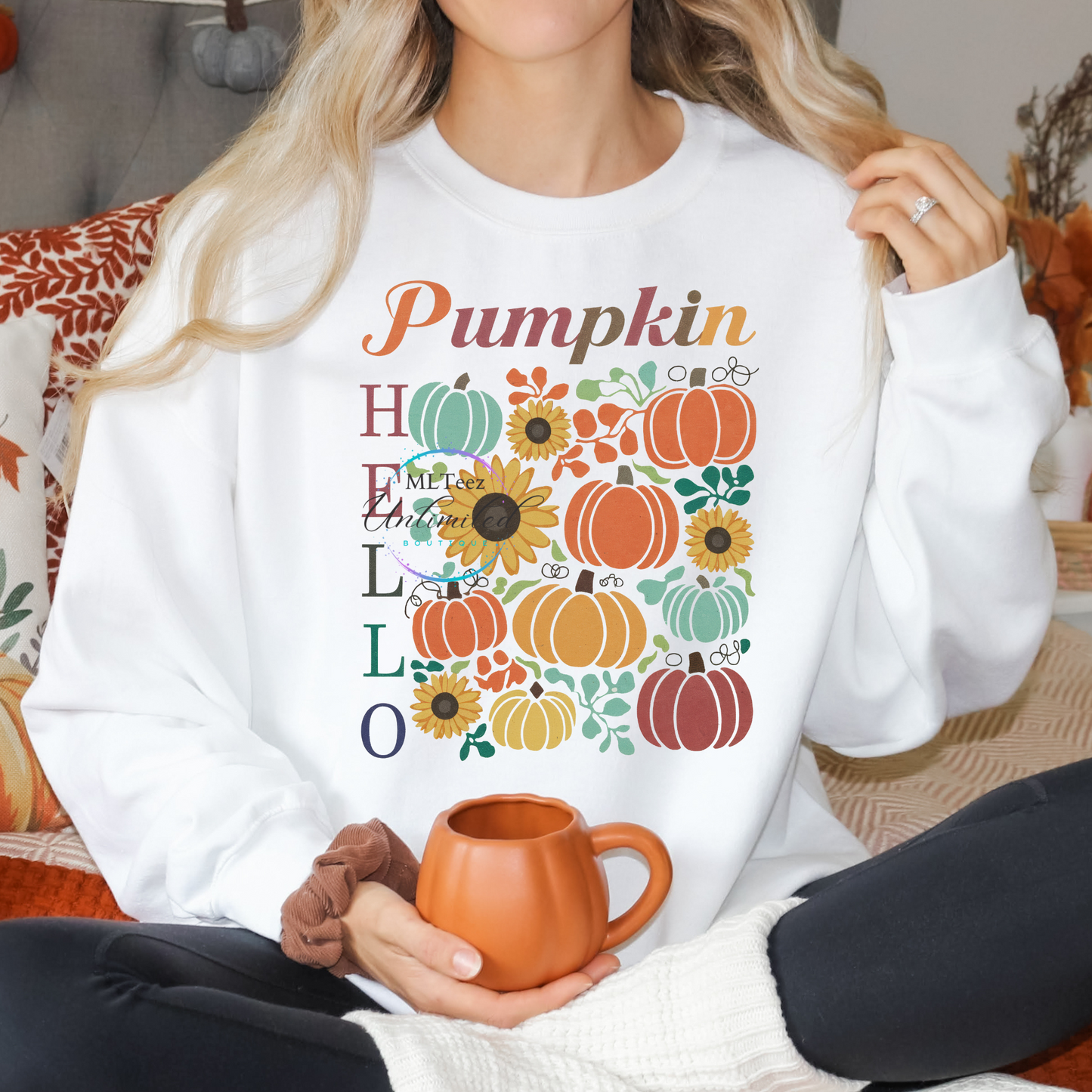 Hello Pumpkin (3) (Boho) DTF Direct To Film