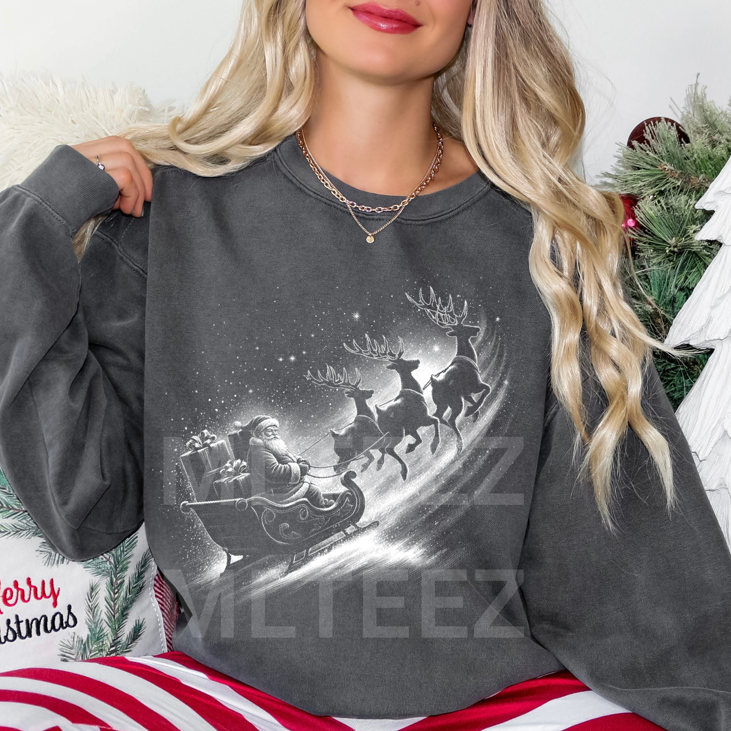 Christmas Sleigh (1) DTF Direct to Film