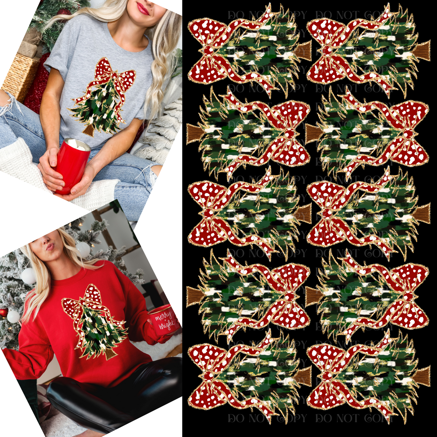 CHRISTMAS TREES (CAMO, RED BOW) NOVEMBER SPECIALS