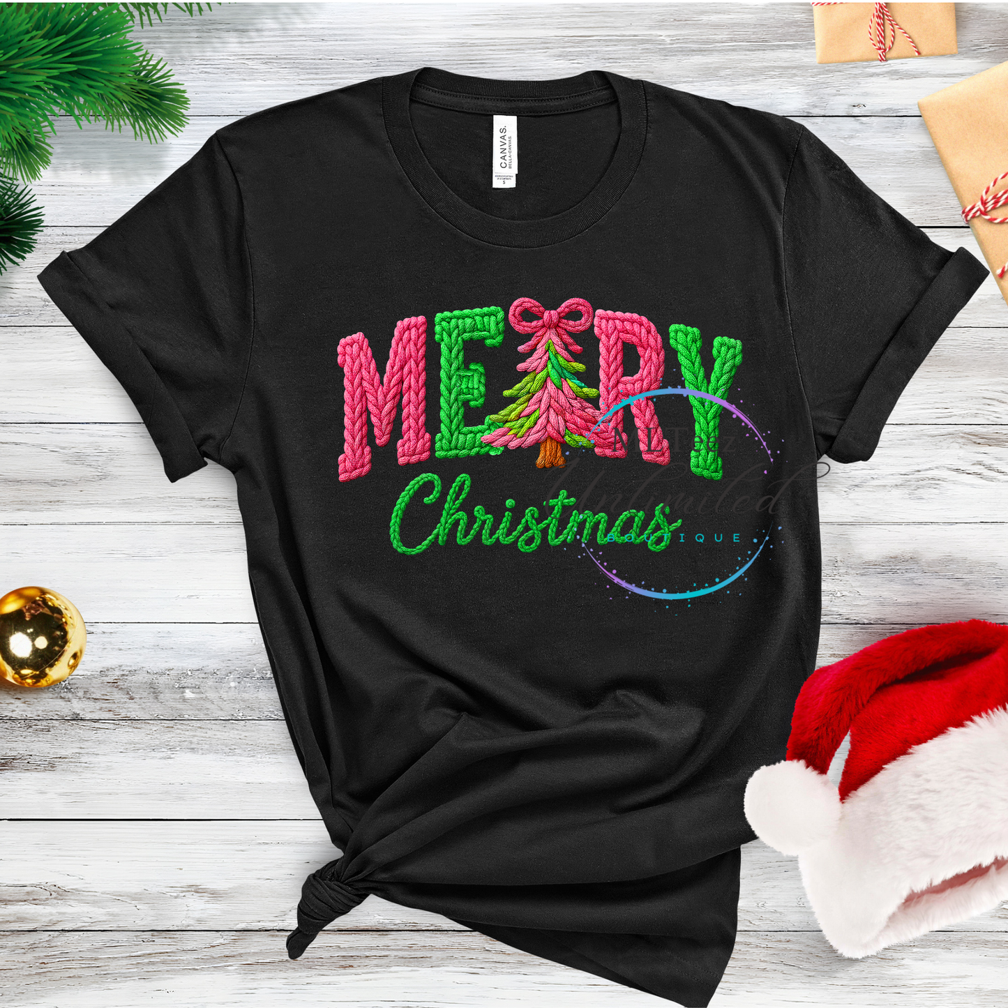 MERRY CHRISTMAS (36) (YARN) DTF Direct To Film