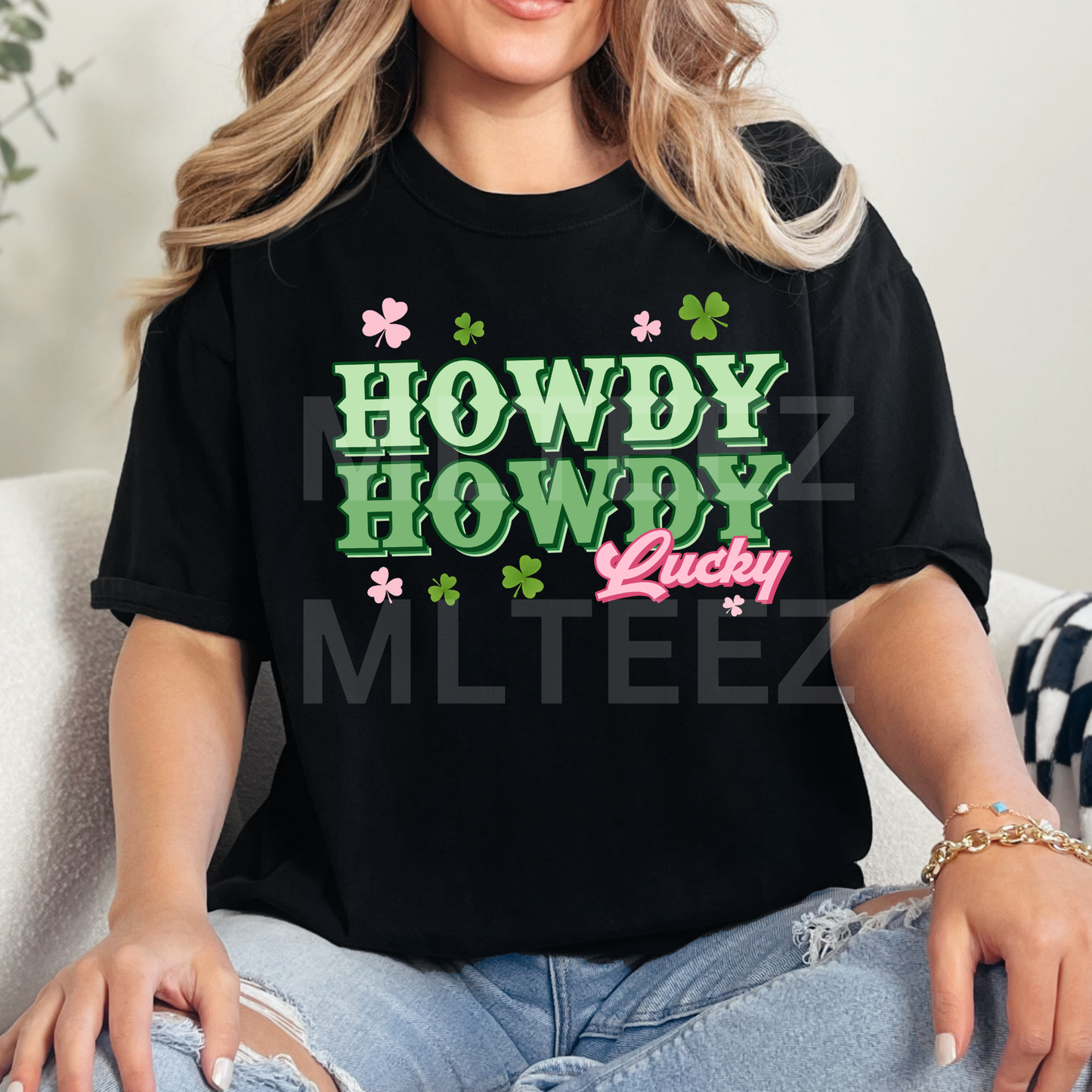 Howdy Lucky (2) DTF Direct To Film