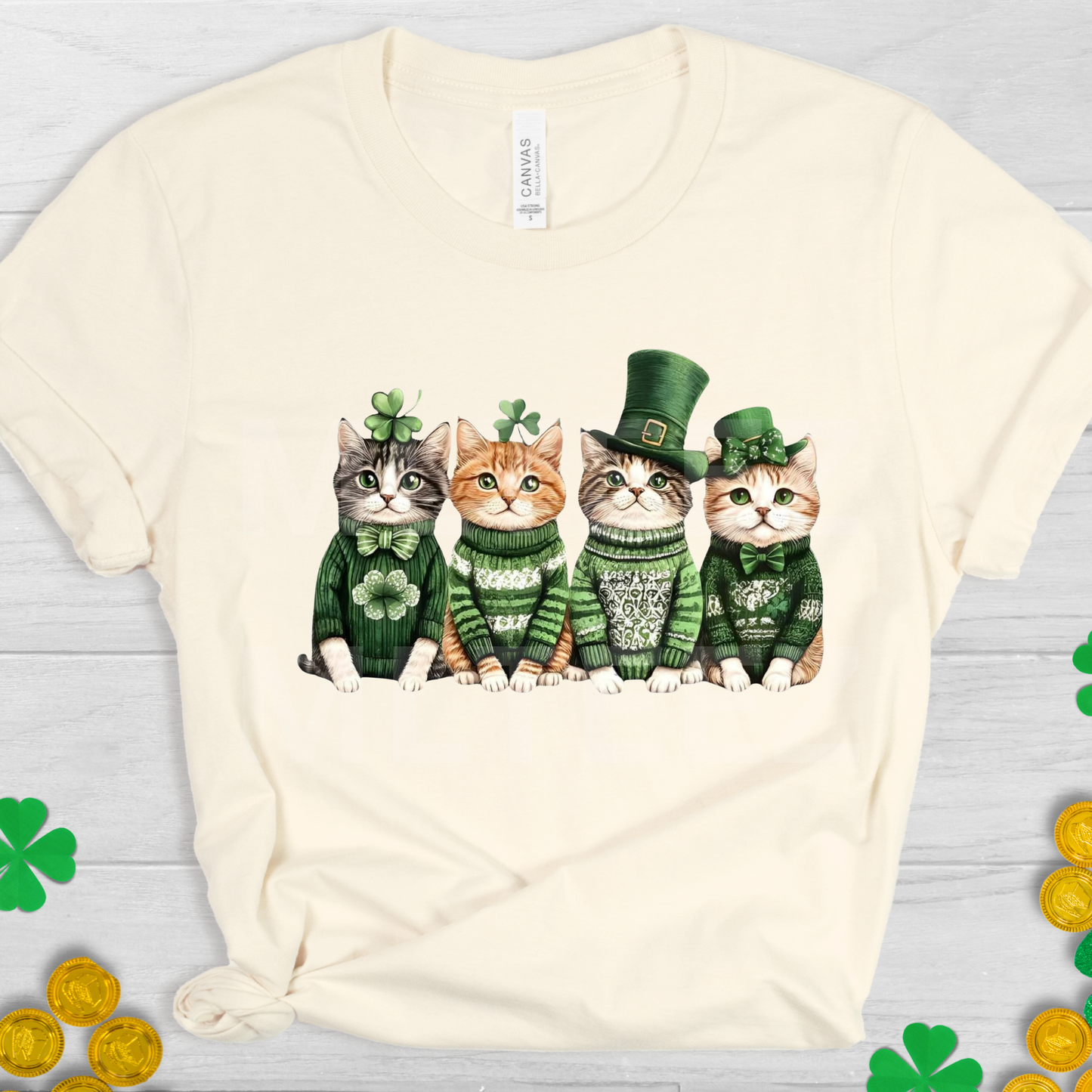 St. Patrick's Day Cat (3) DTF Direct To Film