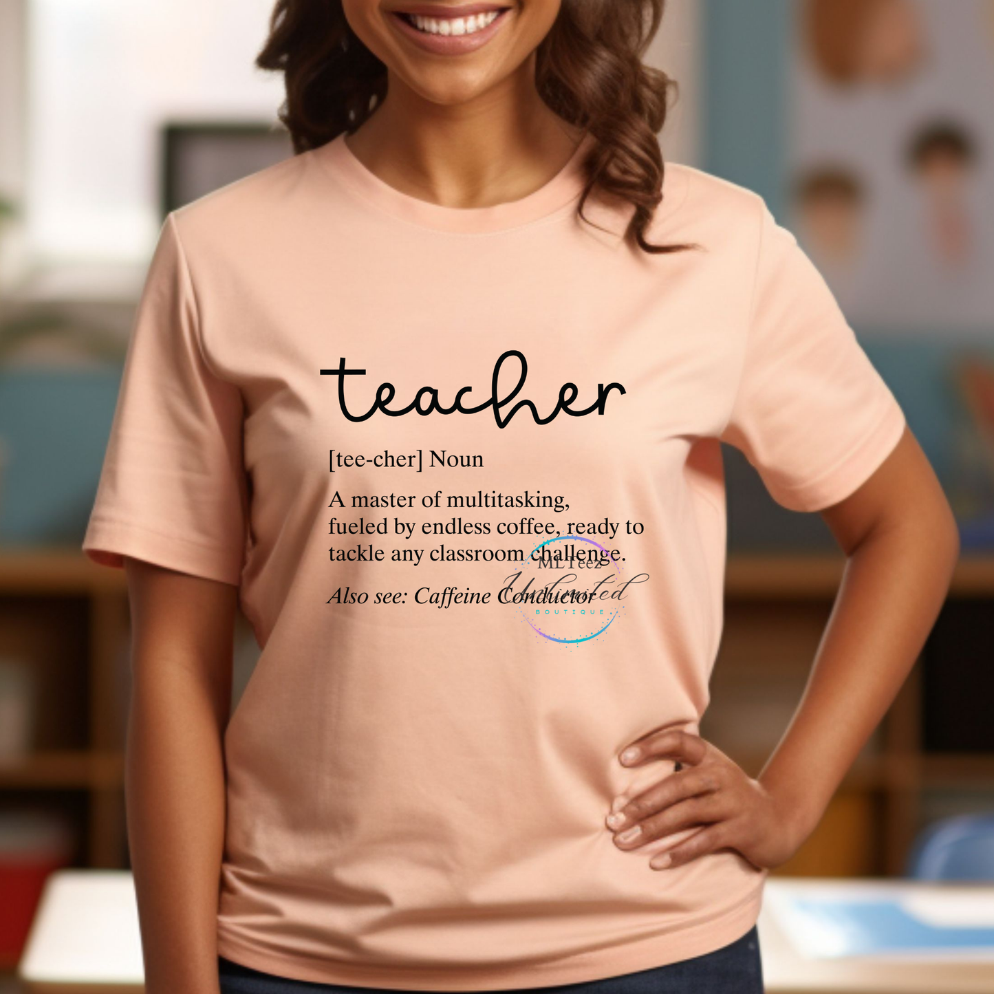 Teacher, Noun  (Black) DTF Direct To Film