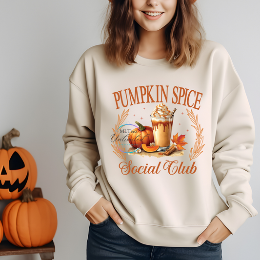 Pumpkin Spice Social Club DTF Direct To Film