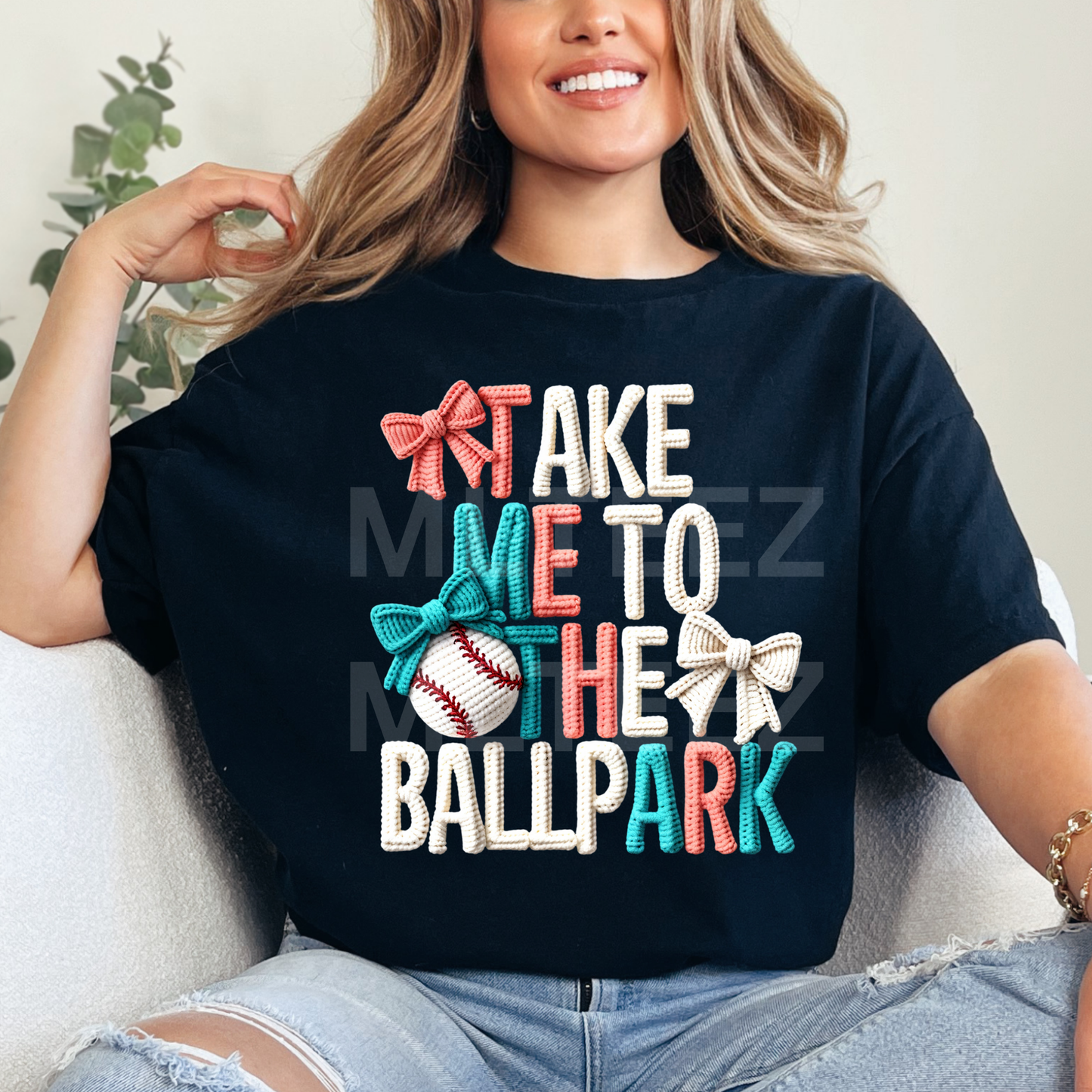 Take Me To The Ballpark (Baseball) (3) DTF Direct To Film