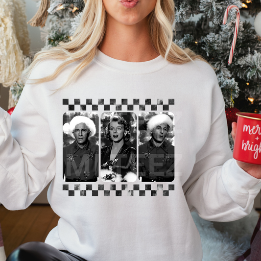 Black & White Christmas Movies (1) DTF Direct to Film