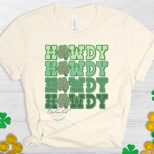 Howdy St. Patrick's Day DTF Direct To Film