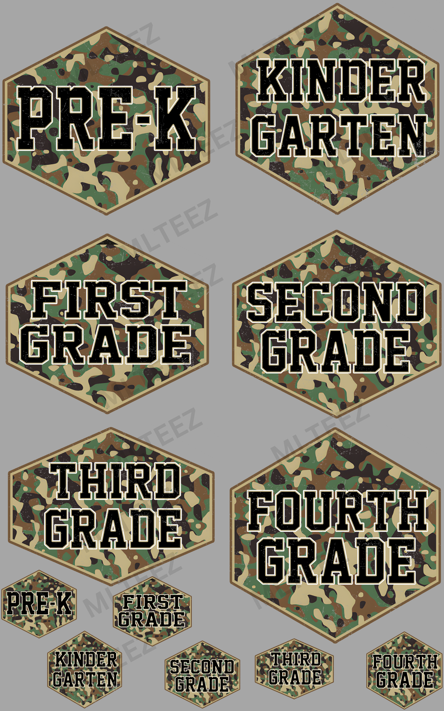 BACK TO SCHOOL (19) PREMADE GANGSHEET - 22X36 DTF TRANSFERS - DIRECT TO FILM