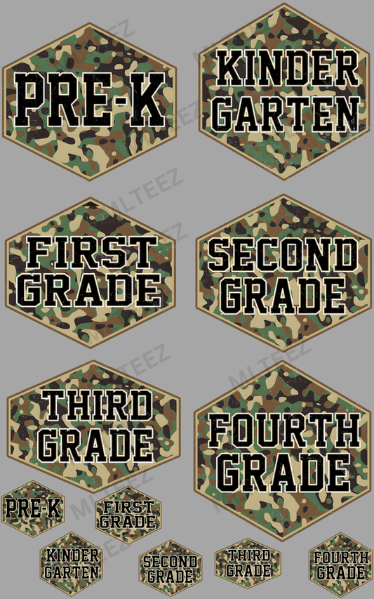 BACK TO SCHOOL (19) PREMADE GANGSHEET - 22X36 DTF TRANSFERS - DIRECT TO FILM