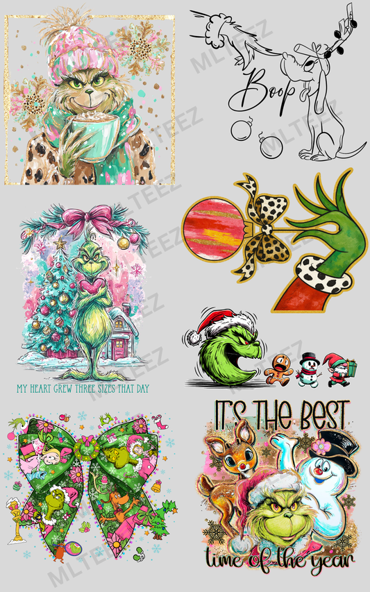 BIG GREEN MAN (1) PREMADE GANGSHEET  - 22X36  DTF TRANSFERS - DIRECT TO FILM