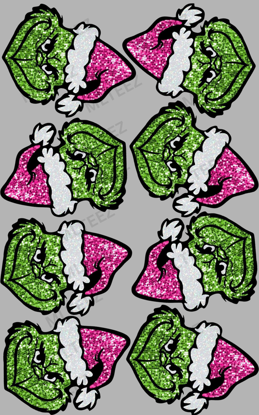 BIG GREEN MAN (2) PREMADE GANGSHEET - 22X36 DTF TRANSFERS - DIRECT TO FILM