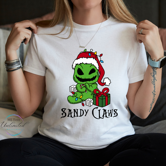 Christmas NBC Oogie Boogie Sandy Claws DTF Direct To Film