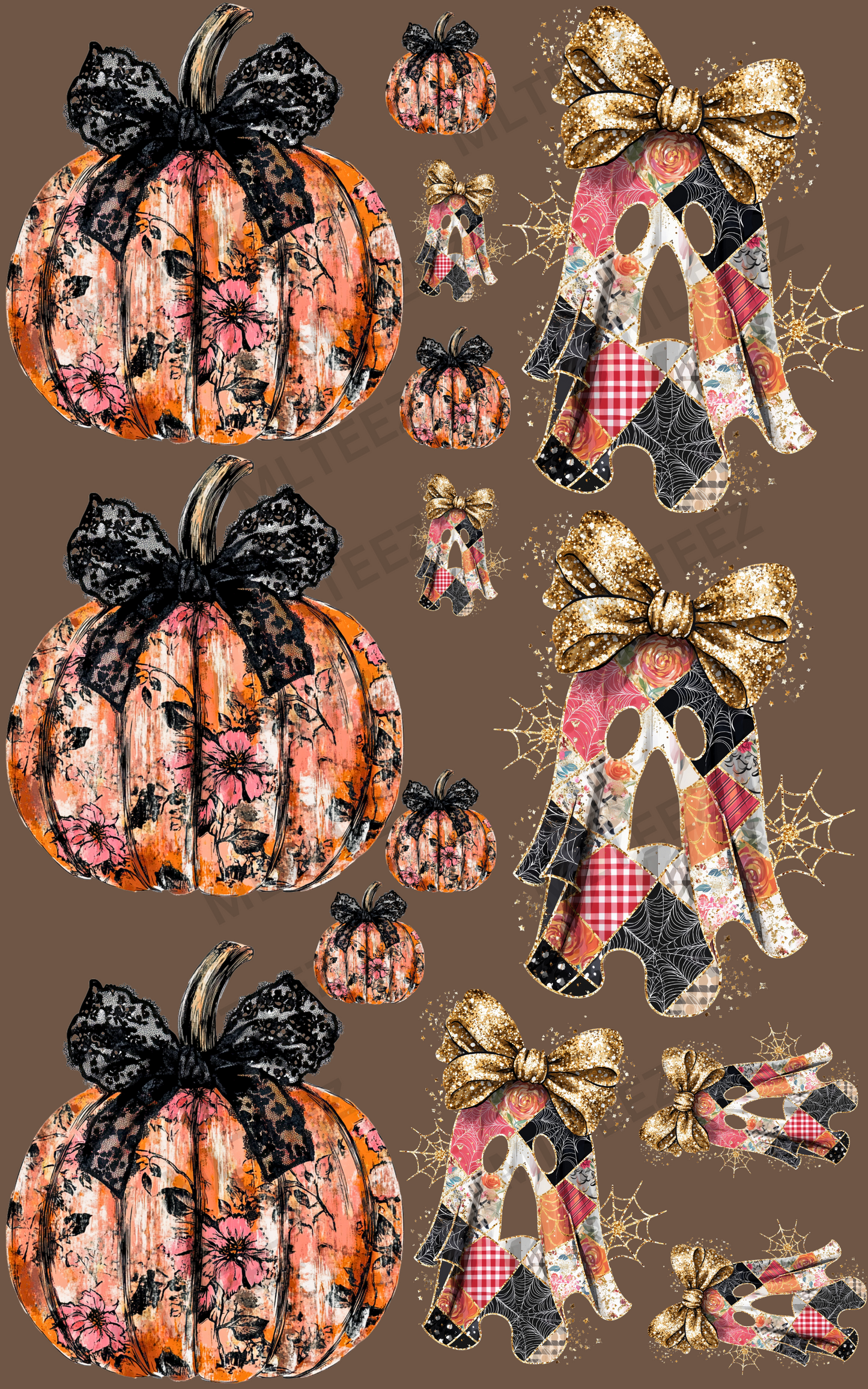 FALL (2) PREMADE GANGSHEET  - 22X36  DTF TRANSFERS - DIRECT TO FILM