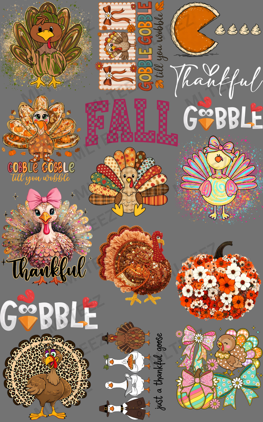 FALL (YOUTH) (1) PREMADE GANGSHEET  - 22X36  DTF TRANSFERS - DIRECT TO FILM