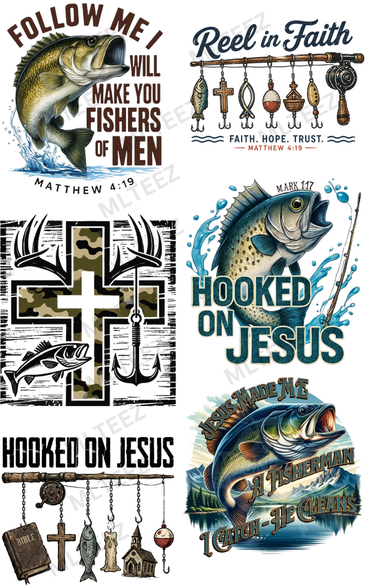 FOLLOW ME (1) PREMADE GANGSHEET - 22X36 DTF TRANSFERS - DIRECT TO FILM