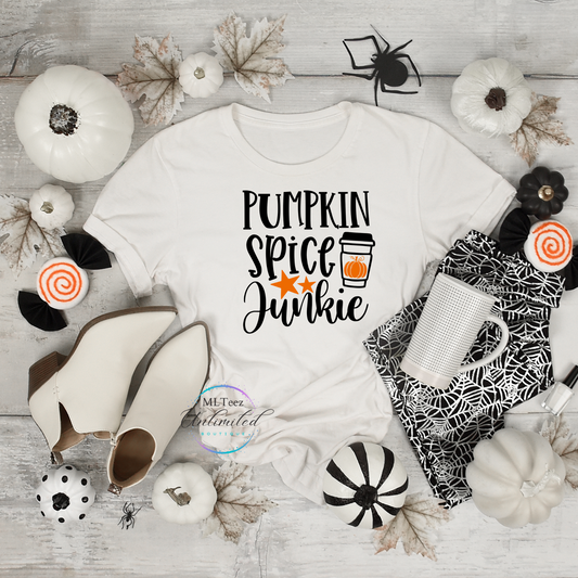 Fall Pumpkin Spice Junkie DTF Direct To Film