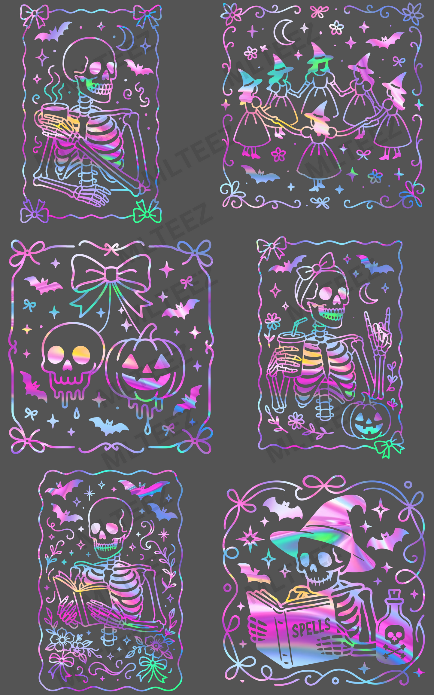 HALLOWEEN (4) PREMADE GANGSHEET  - 22X36  DTF TRANSFERS - DIRECT TO FILM
