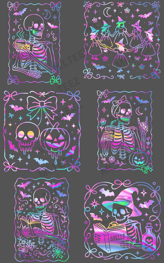 HALLOWEEN (4) PREMADE GANGSHEET  - 22X36  DTF TRANSFERS - DIRECT TO FILM