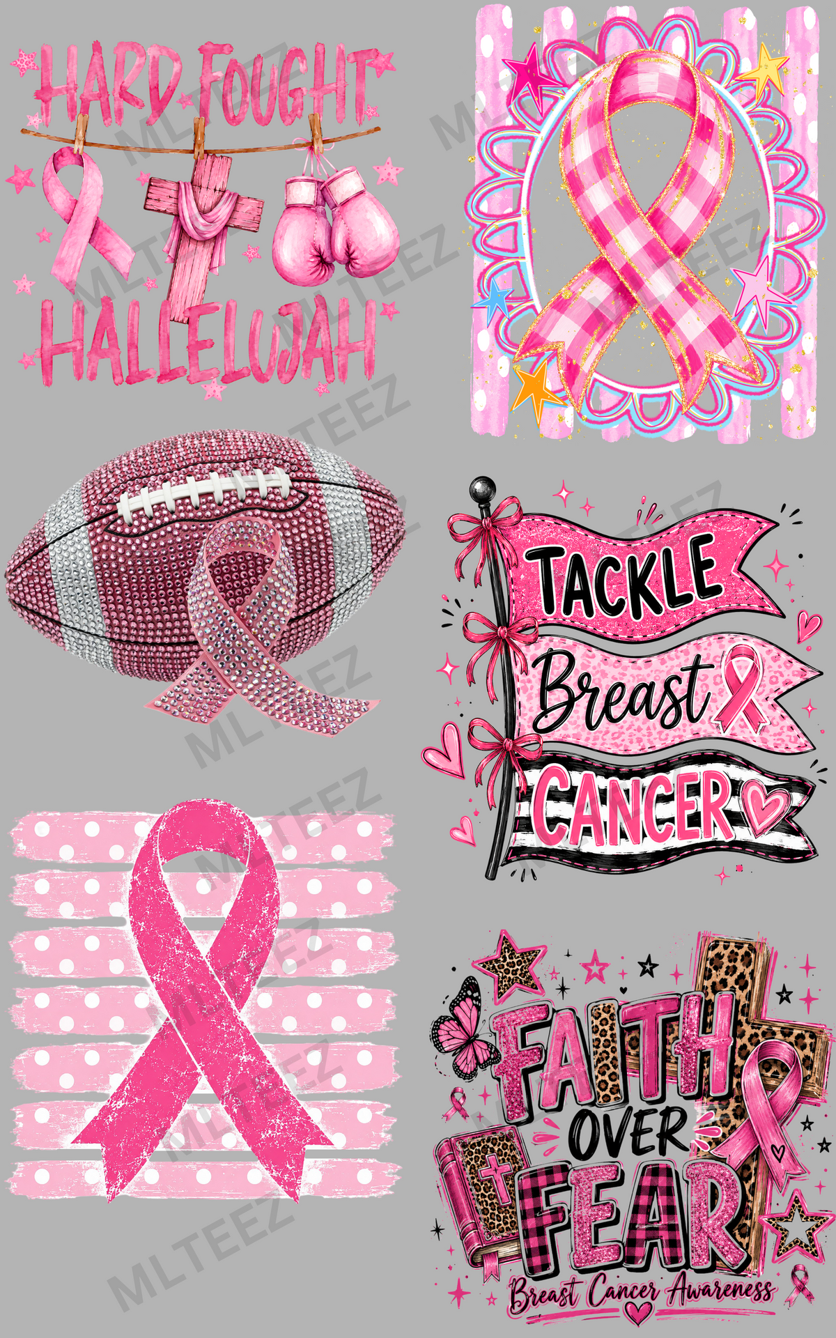 HARD FOUGHT HALLELUJAH (1) PREMADE GANGSHEET - 22X36 DTF TRANSFERS - DIRECT TO FILM